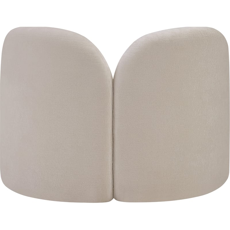 Meridian Furniture Daphne Beige Chenille Fabric Chair