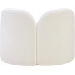 Meridian Furniture Daphne Cream Chenille Fabric Chair