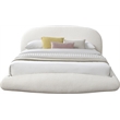 Meridian Furniture Genesis Cream Teddy Fabric Full Bed
