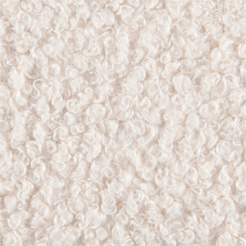 Meridian Furniture Genesis Cream Teddy Fabric Twin Bed