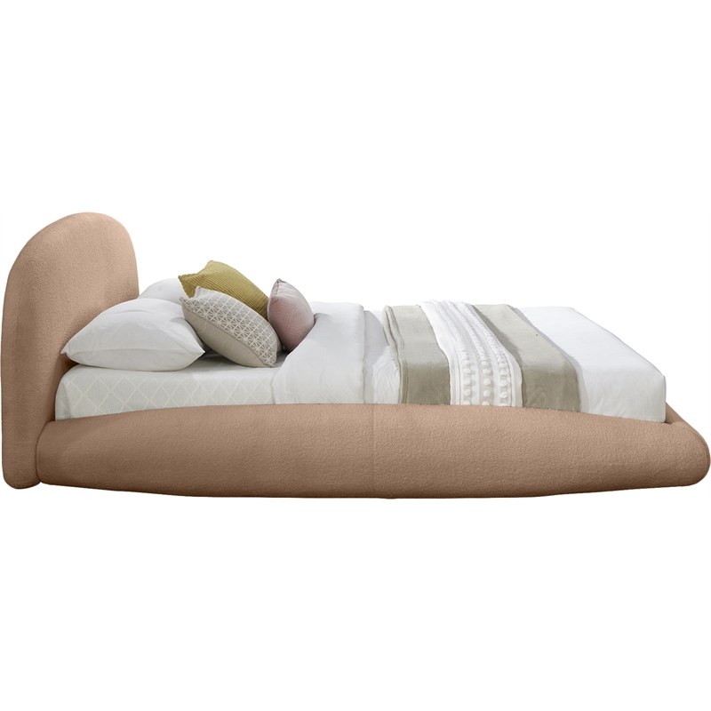 Meridian Furniture Genesis Beige Teddy Fabric Full Bed