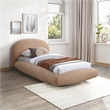 Meridian Furniture Genesis Beige Teddy Fabric Twin Bed