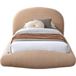 Meridian Furniture Genesis Beige Teddy Fabric Twin Bed