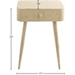 Meridian Furniture Rylan Beige Iron Night Stand