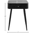 Meridian Furniture Rylan Black Iron Night Stand