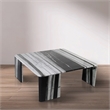 Meridian Furniture Livorno Panda Genuine Marble Coffee Table