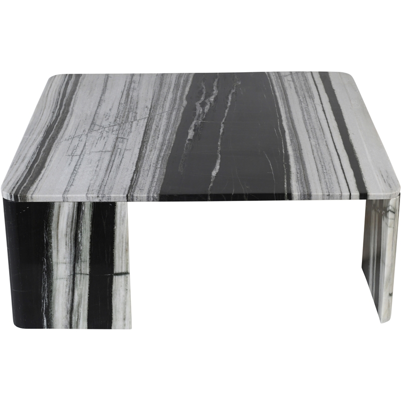 Meridian Furniture Livorno Panda Genuine Marble Coffee Table