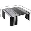 Meridian Furniture Livorno Panda Genuine Marble Coffee Table