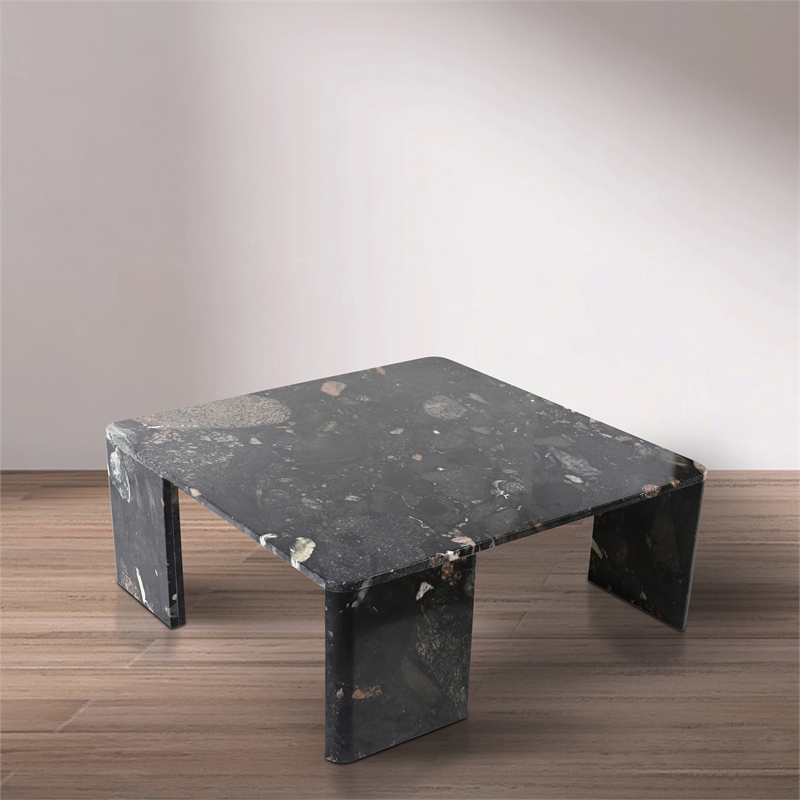 Meridian Furniture Livorno Stone Granite Coffee Table