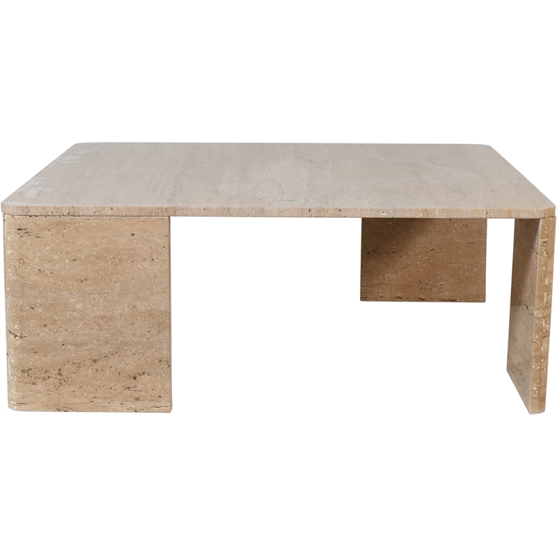 Meridian Furniture Livorno Travertine Coffee Table