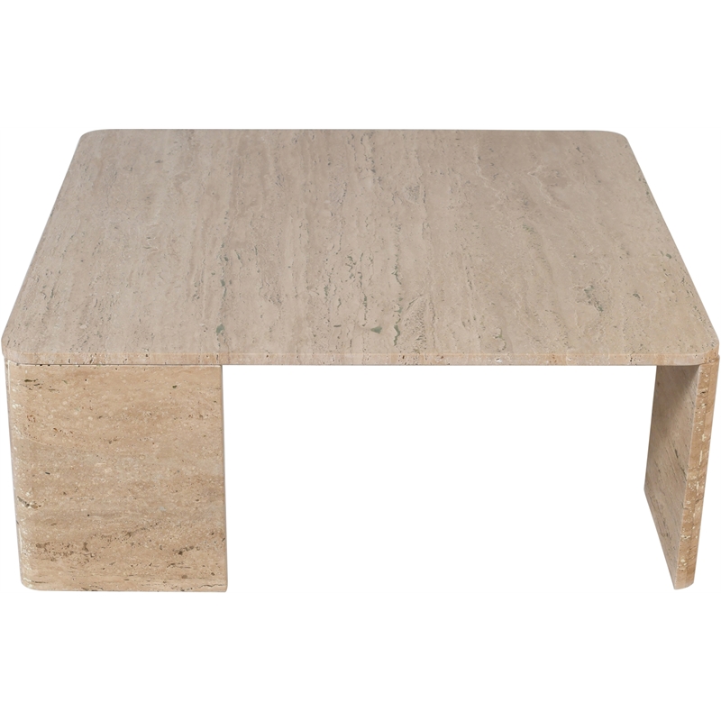Meridian Furniture Livorno Travertine Coffee Table