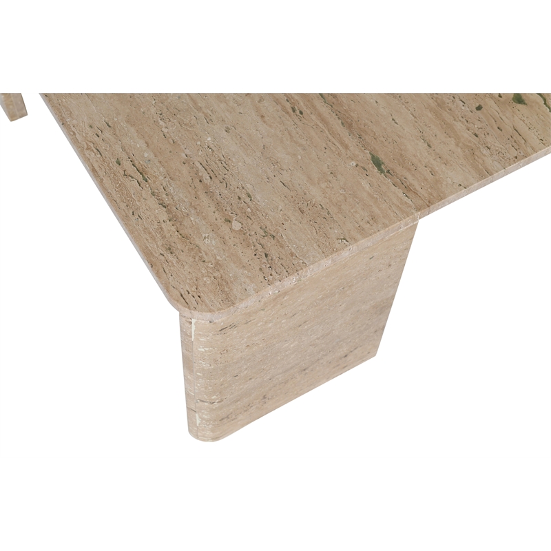 Meridian Furniture Livorno Travertine Coffee Table