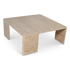 Meridian Furniture Livorno Travertine Coffee Table
