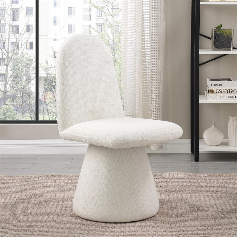 Meridian Furniture Renuar Cream Fabric Dining Chair (Set of 2)