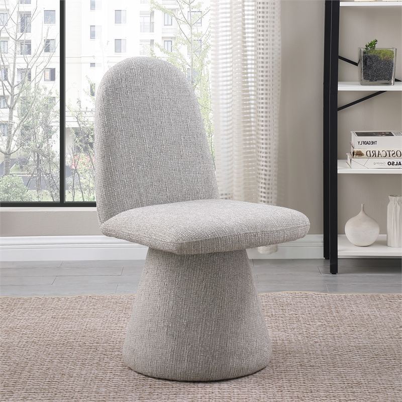 Meridian Furniture Renuar Grey Fabric Dining Chair (Set of 2)