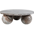 Meridian Furniture Spherical Brown Marble Coffee Table