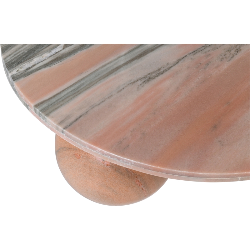 Meridian Furniture Spherical Pink Marble Coffee Table