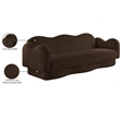 Meridian Furniture Bloom Brown Teddy Fabric Sofa