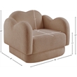 Meridian Furniture Bloom Beige Teddy Fabric Chair