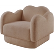Meridian Furniture Bloom Beige Teddy Fabric Chair