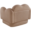 Meridian Furniture Bloom Beige Teddy Fabric Chair