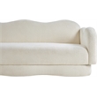 Meridian Furniture Bloom Cream Teddy Fabric Sofa