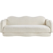 Meridian Furniture Bloom Cream Teddy Fabric Sofa