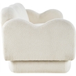Meridian Furniture Bloom Cream Teddy Fabric Sofa
