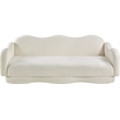 Meridian Furniture Bloom Cream Teddy Fabric Sofa