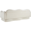 Meridian Furniture Bloom Cream Teddy Fabric Sofa