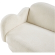 Meridian Furniture Bloom Cream Teddy Fabric Sofa