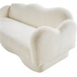 Meridian Furniture Bloom Cream Teddy Fabric Sofa