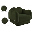 Meridian Furniture Bloom Green Teddy Fabric Chair