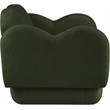 Meridian Furniture Bloom Green Teddy Fabric Chair