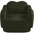Meridian Furniture Bloom Green Teddy Fabric Chair