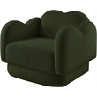 Meridian Furniture Bloom Green Teddy Fabric Chair