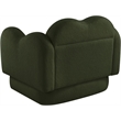 Meridian Furniture Bloom Green Teddy Fabric Chair