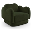Meridian Furniture Bloom Green Teddy Fabric Chair