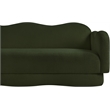Meridian Furniture Bloom Green Teddy Fabric Sofa