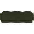 Meridian Furniture Bloom Green Teddy Fabric Sofa