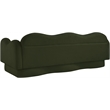 Meridian Furniture Bloom Green Teddy Fabric Sofa
