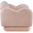 Meridian Furniture Bloom Pink Teddy Fabric Chair