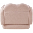 Meridian Furniture Bloom Pink Teddy Fabric Chair