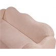 Meridian Furniture Bloom Pink Teddy Fabric Sofa