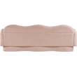 Meridian Furniture Bloom Pink Teddy Fabric Sofa