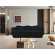 Meridian Furniture Bloom Black Velvet Sofa