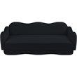 Meridian Furniture Bloom Black Velvet Sofa