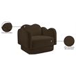 Meridian Furniture Bloom Brown Velvet Chair