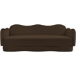 Meridian Furniture Bloom Brown Velvet Sofa