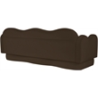 Meridian Furniture Bloom Brown Velvet Sofa